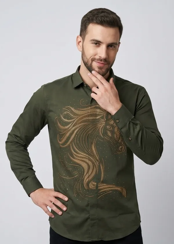 Manzon_Men_S_Shirt_Green