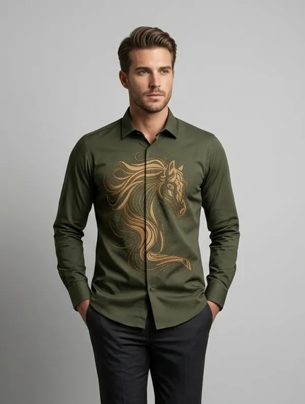 Manzon_Men_S_Shirt_Green