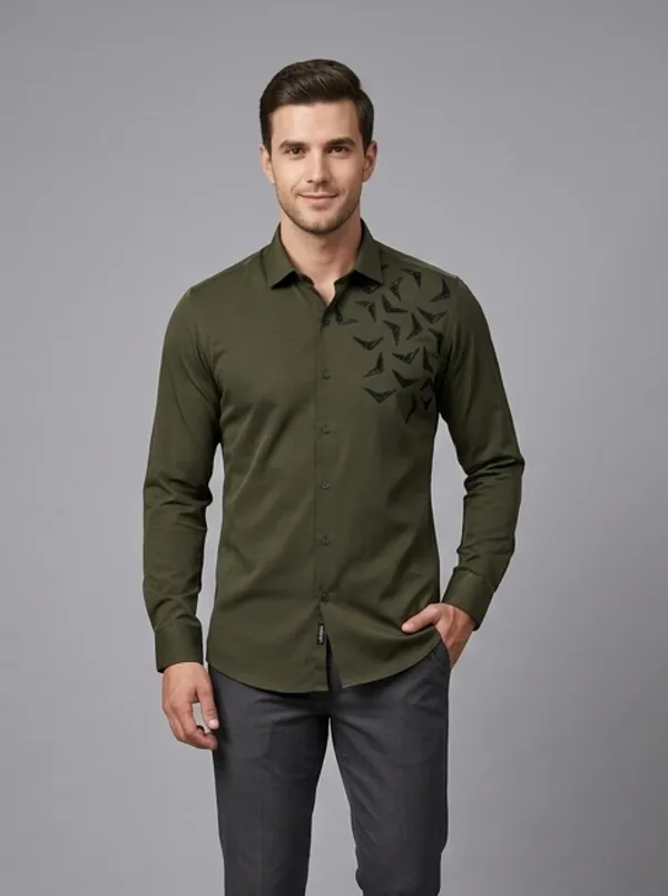 Manzon_Men_S_Shirt_Green