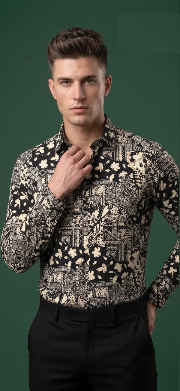 Sigotto_Men_S_Shirt_Black_Print