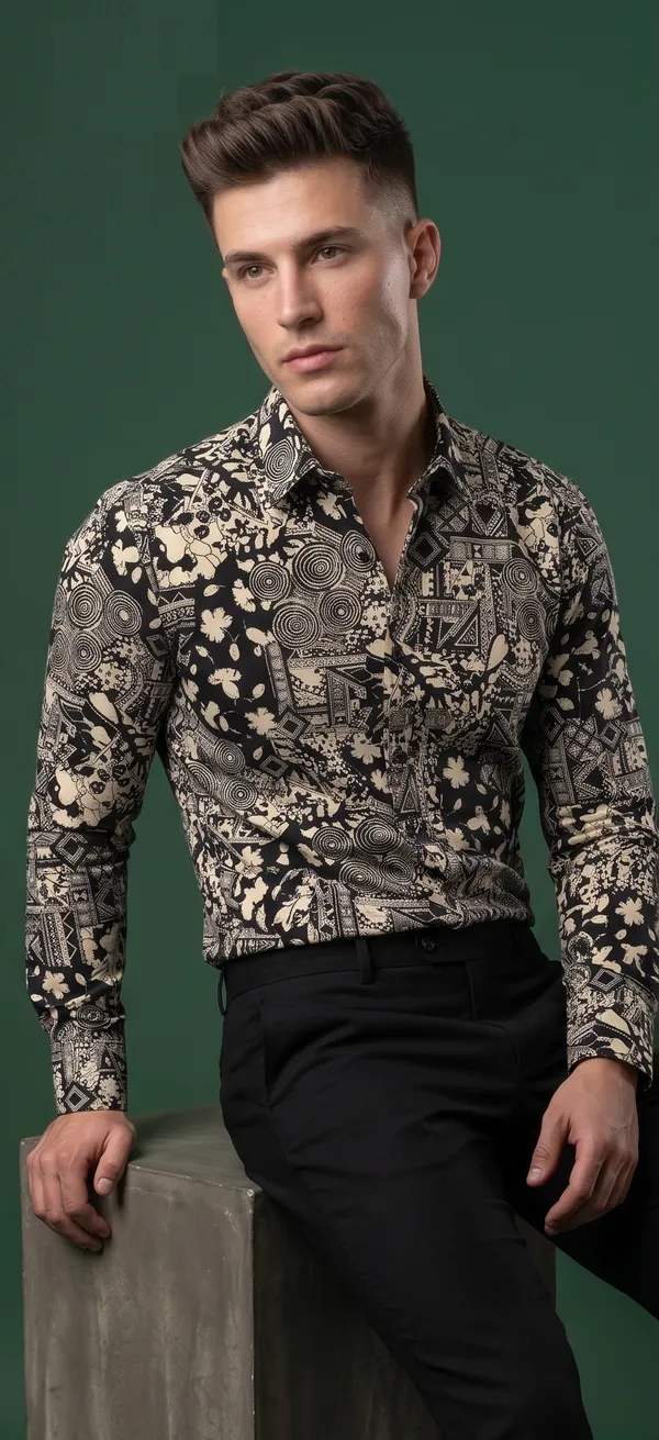 Sigotto_Men_S_Shirt_Black_Print