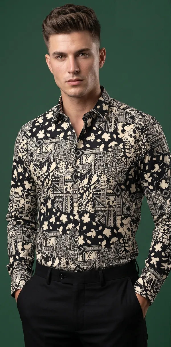 Sigotto_Men_S_Shirt_Black_Print