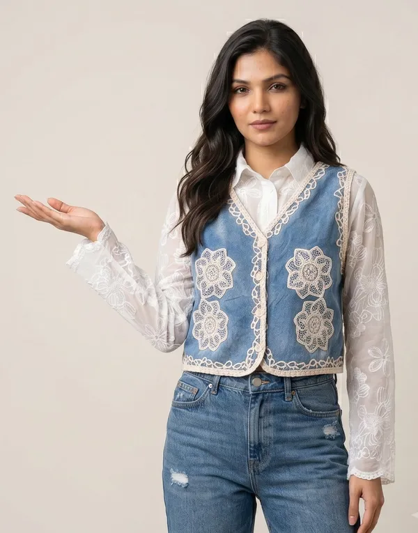 Mask_Women_S_Waist_Coat_Blue