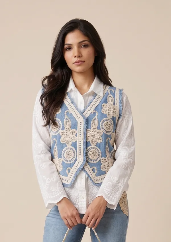 Mask_Women_S_Waist_Coat_Blue
