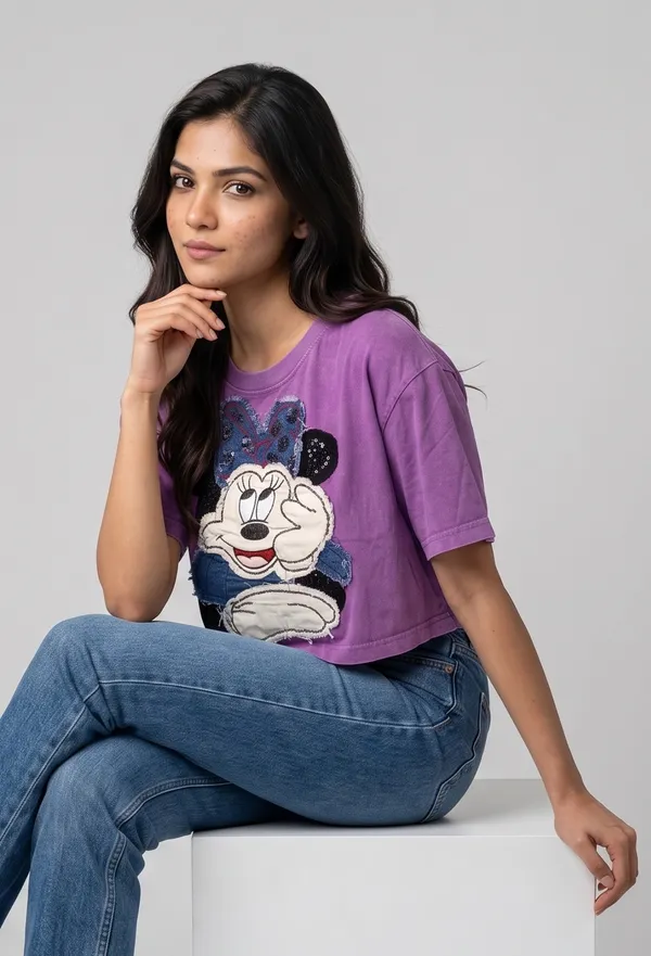 Mask_Women_S_T_Shirt_Purple