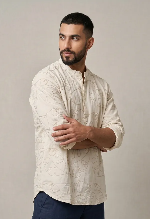 Copperstone_Men_S_Kurta_Ecru