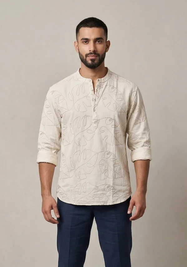 Copperstone_Men_S_Kurta_Ecru