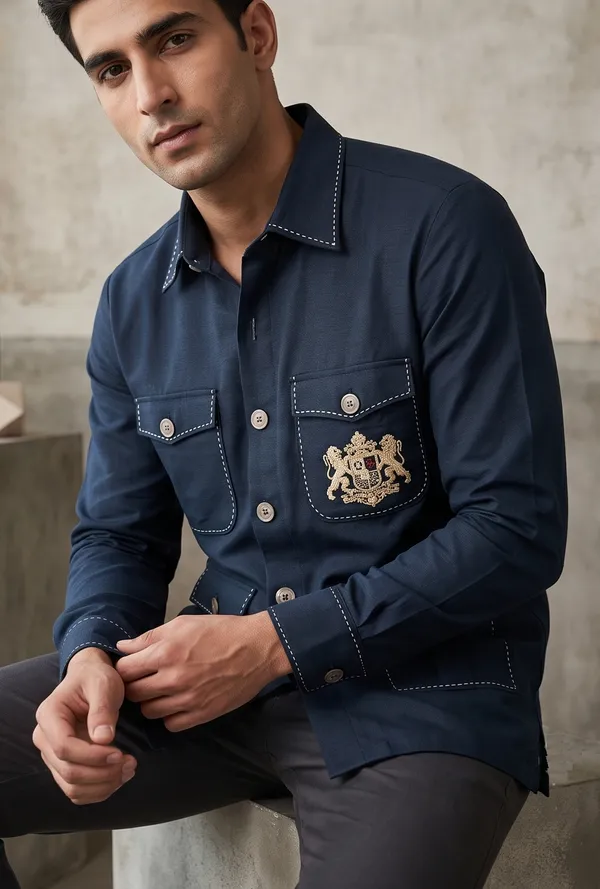 Manzon_Men_S_Shirt_N_Blue
