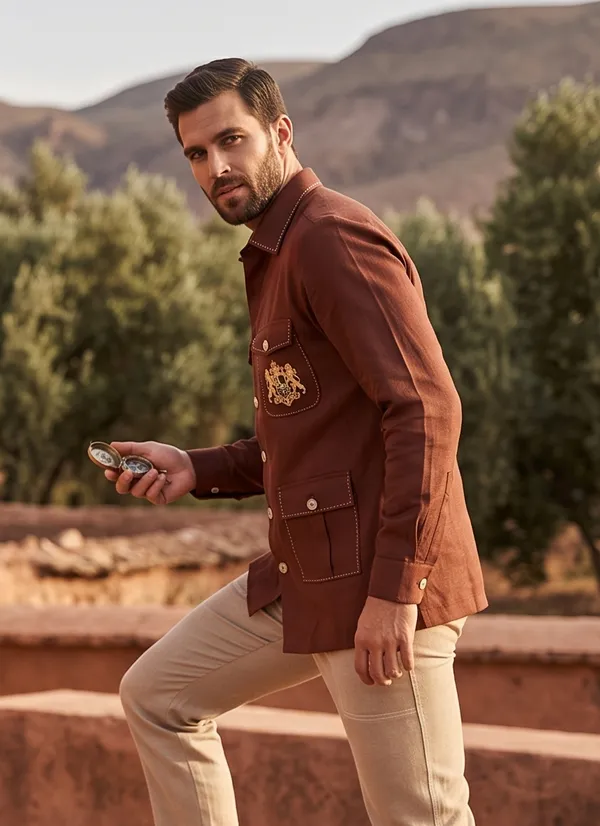 Manzon_Men_S_Shirt_Rust