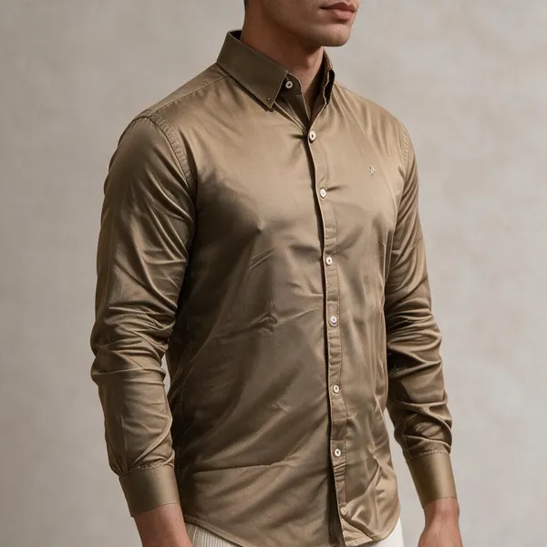 Brown_Cotton_Shirt_For_Men