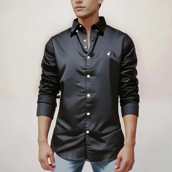 Black_Cotton_Shirt_For_Men