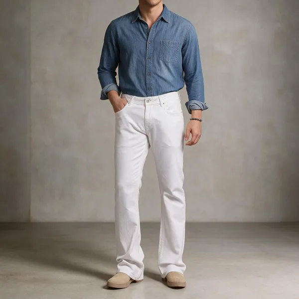 White_Denim_Jeans_For_Men