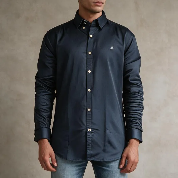 Dark_Blue_Cotton_Shirt_For_Men