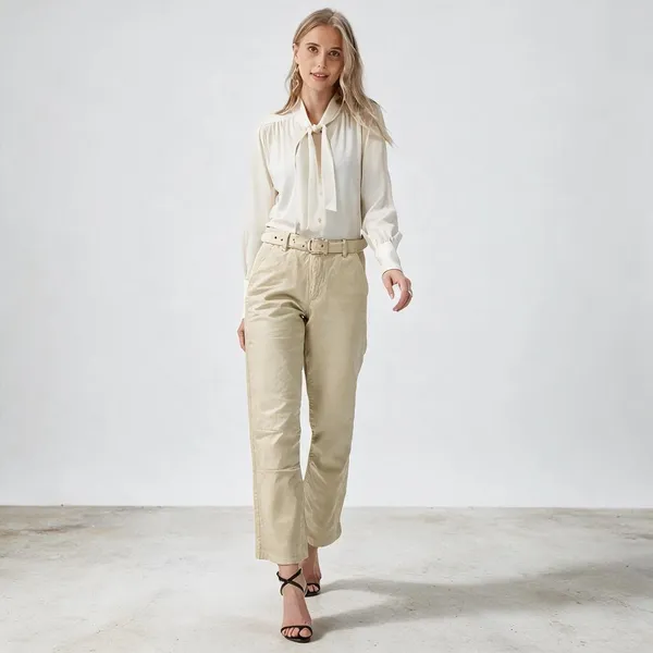 Cream_Cotton_Trouser_For_Women