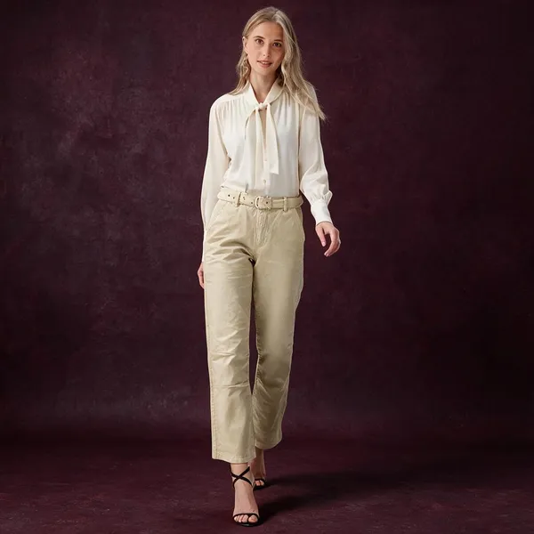 Cream_Cotton_Trouser_For_Women