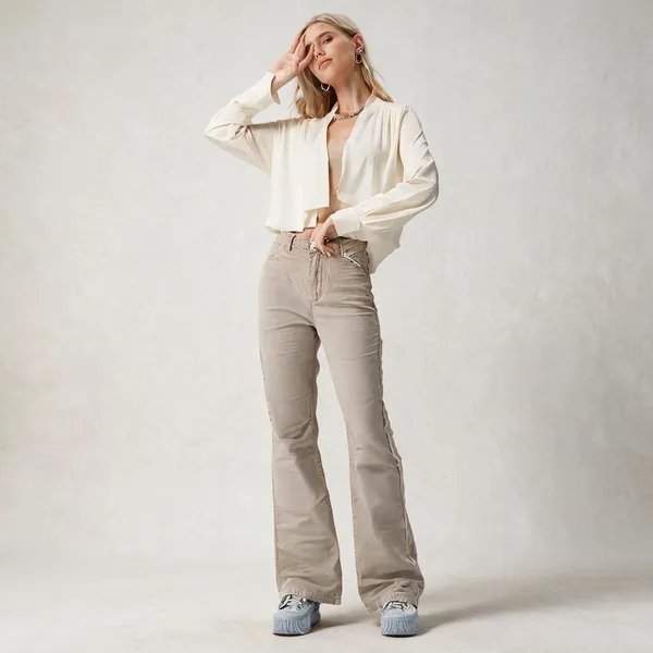 Cream_Cotton_Trouser_For_Women