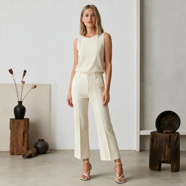 Cream_Cotton_Trouser_For_Women