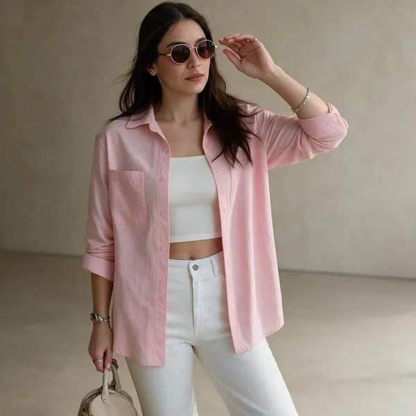 Pink_Cotton_Shirt_For_Women