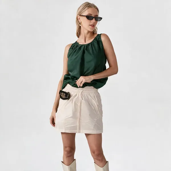 White_Cotton_Skirt_For_Women