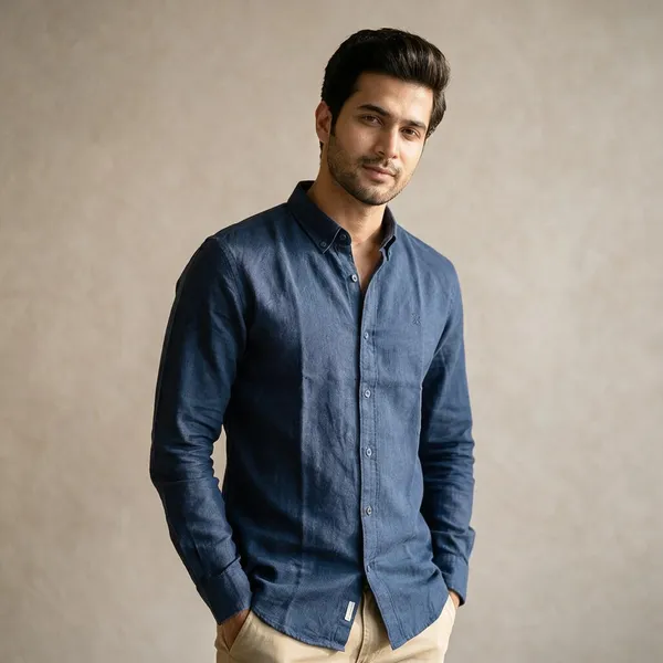 Blue_Cotton_Shirt_For_Men