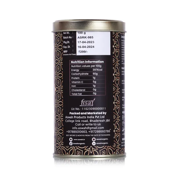 Aswah_Organic_Royal_Kashmiri_Saffron_Kehwa_Green_Tea_100_G_(Sugar_Free)