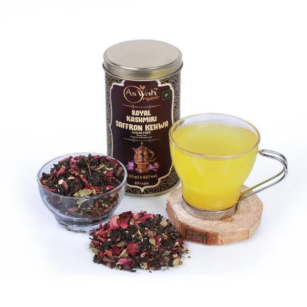 Aswah_Organic_Royal_Kashmiri_Saffron_Kehwa_Green_Tea_100_G_(Sugar_Free)
