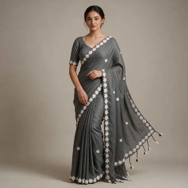 Grey_Cotton_Lace_Border_Design_Saree