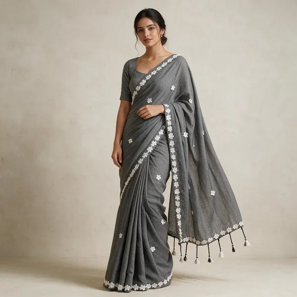 Grey_Cotton_Lace_Border_Design_Saree