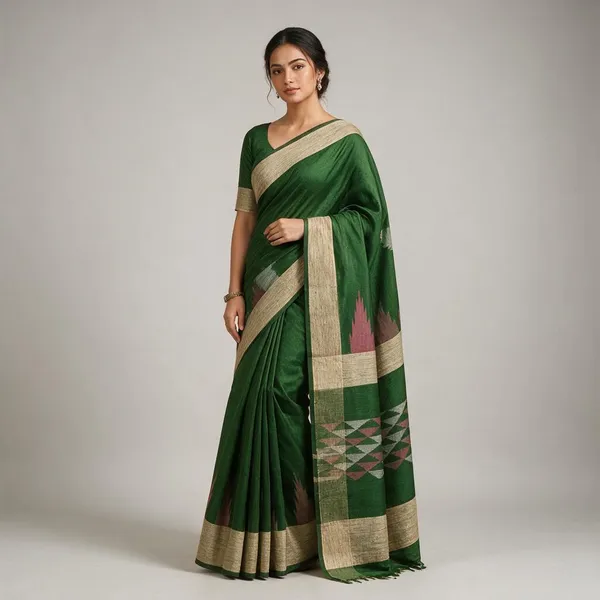 Green_Cotton_Silk_Handloom_Zari_Work_Saree