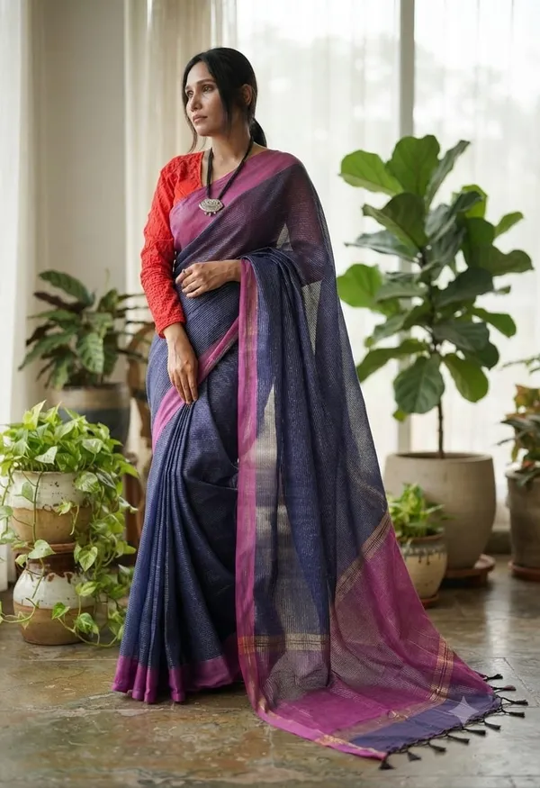 Multicolor_Cotton_Stripe_Handloom_Saree