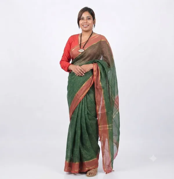 Multicolor_Cotton_Stripe_Handloom_Saree