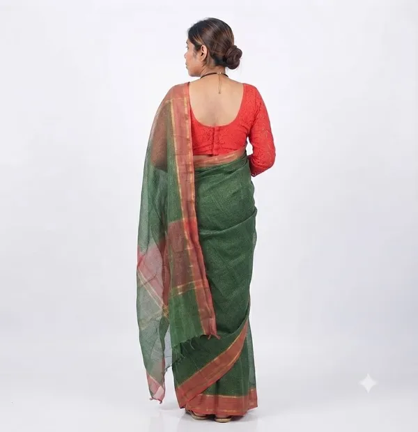 Multicolor_Cotton_Stripe_Handloom_Saree