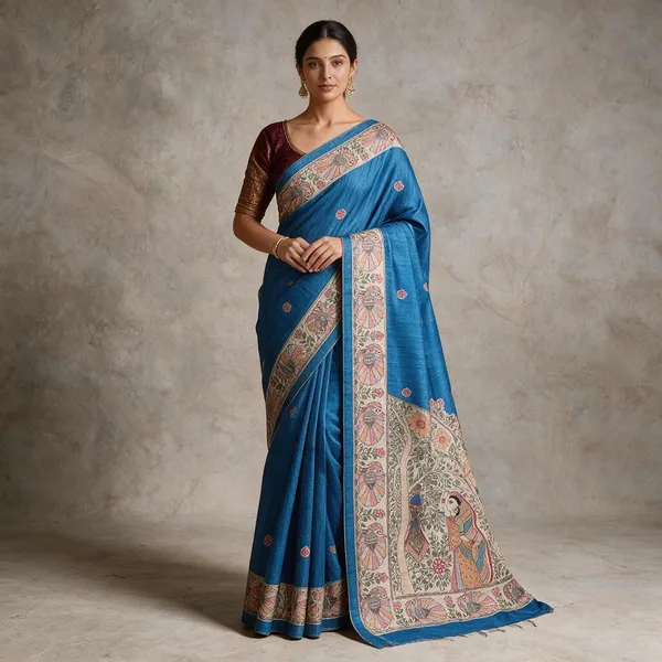 Blue_Printed_Handloom_Cotton_Silk_Saree