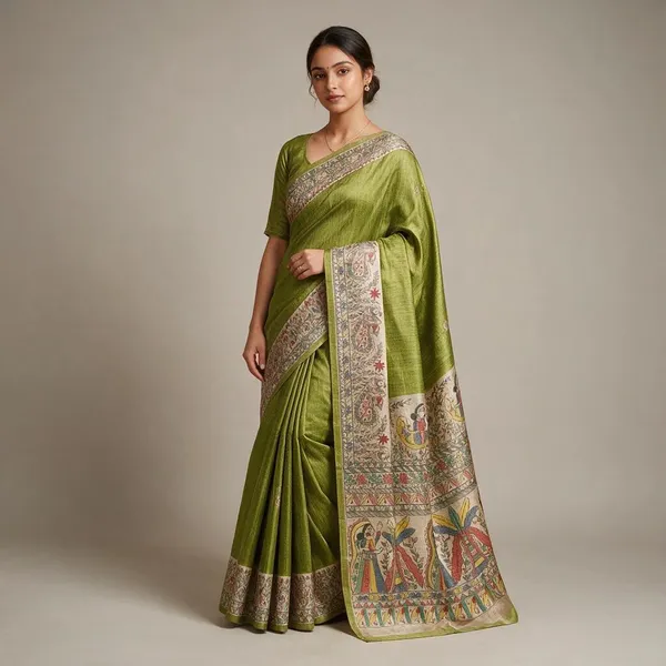 Green_Printed_Handloom_Cotton_Silk_Saree