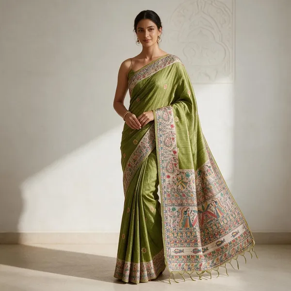 Green_Woven_Handloom_Cotton_Silk_Saree