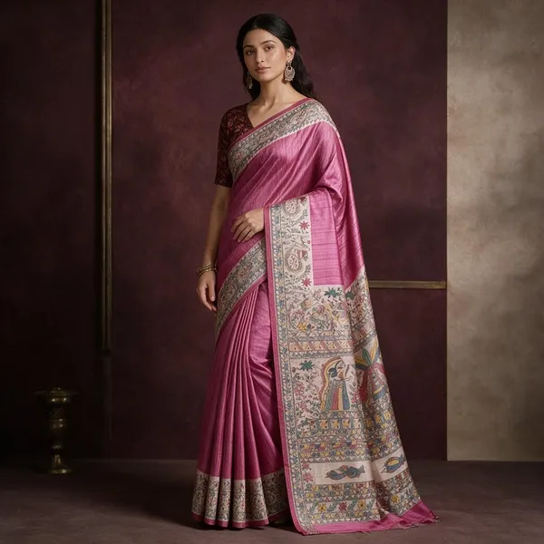 Pink_Printed_Handloom_Cotton_Silk_Saree
