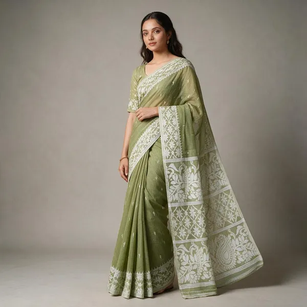 Light_Green_Premium_Quality_Dhakai_Jamdani_Saree