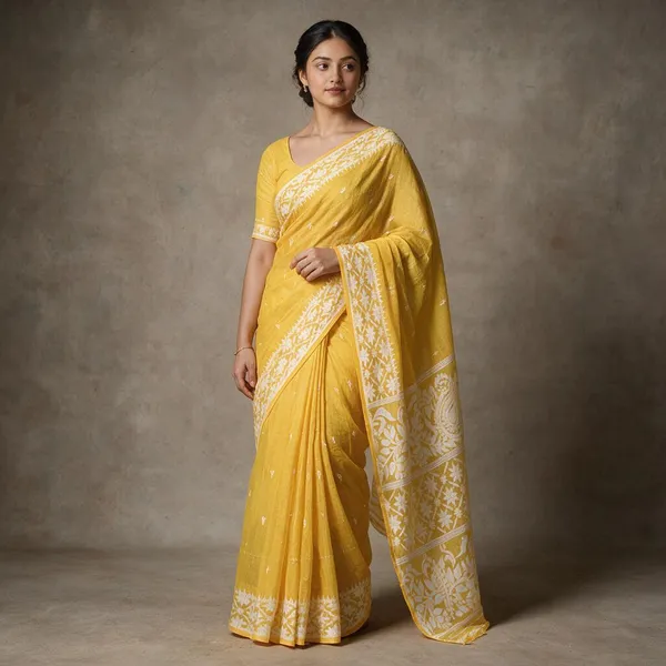 Golden_Premium_Quality_Dhakai_Jamdani_Saree