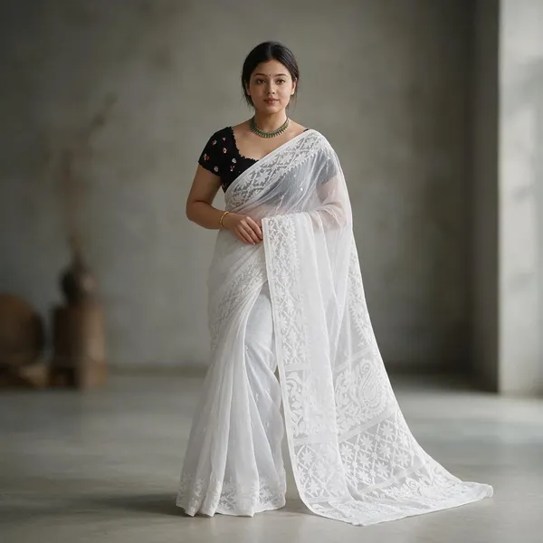 White_Premium_Quality_Dhakai_Jamdani_Saree