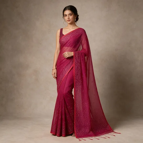 Pink_Cotton_Silk_Handloom_Sequin_Saree