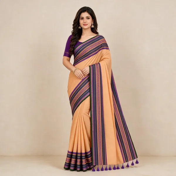 Multicolor_Jacquard_Weaving_Mul_Cotton_Saree