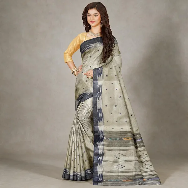Grey_Woven_Tant_Pure_Cotton_Saree