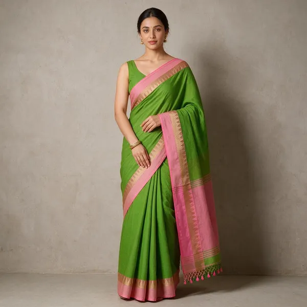 Green_New_Vomri_Handloom_Cotton_Silk_Saree