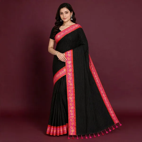 Black_Mul_Cotton_Saree_For_Women