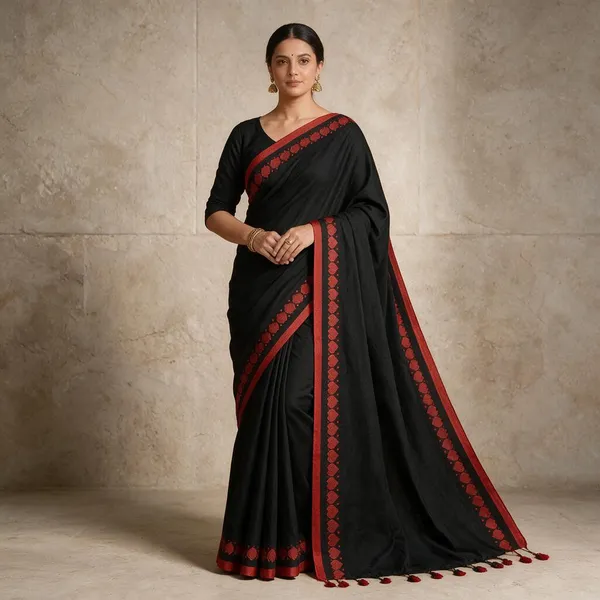 Black_Love_Khadi_Cotton_Handloom_Saree