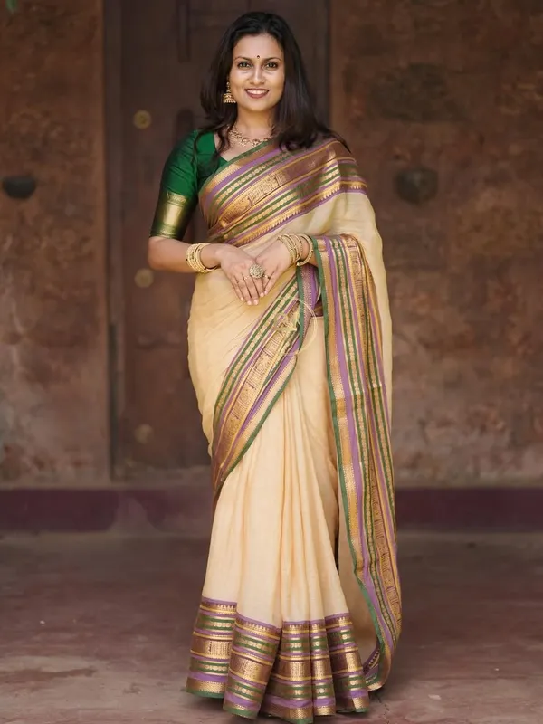 Multicolor_Jacquard_Weaving_Mul_Cotton_Saree