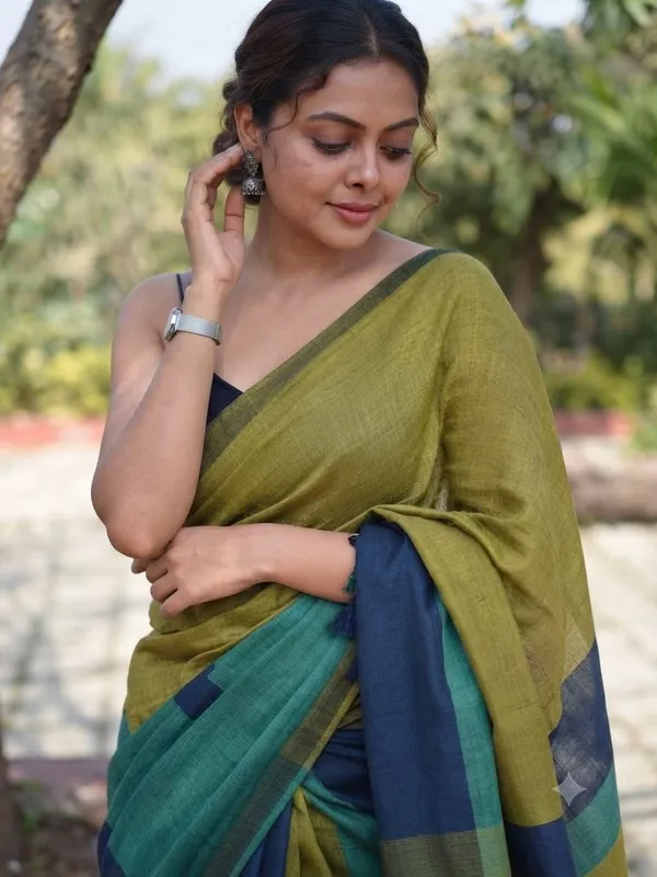 Multicolor_Cotton_Stripe_Saree_For_Women