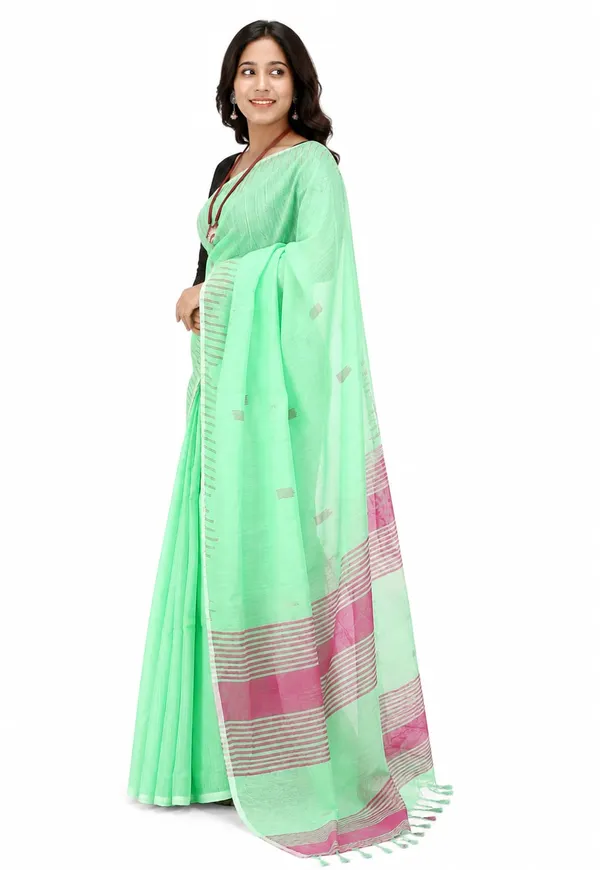 Light_Green_Cotton_Silk_Handloom_Work_Saree