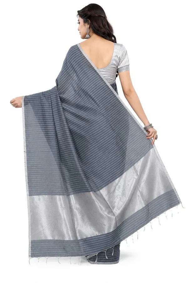 Ash_Grey_Cotton_Stripe_Handloom_Saree