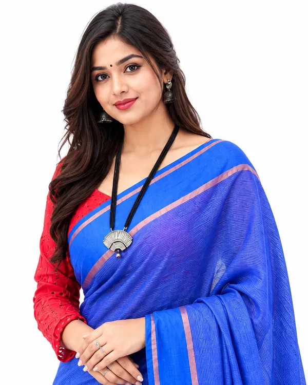 Blue_Cotton_Stripe_Handloom_Saree